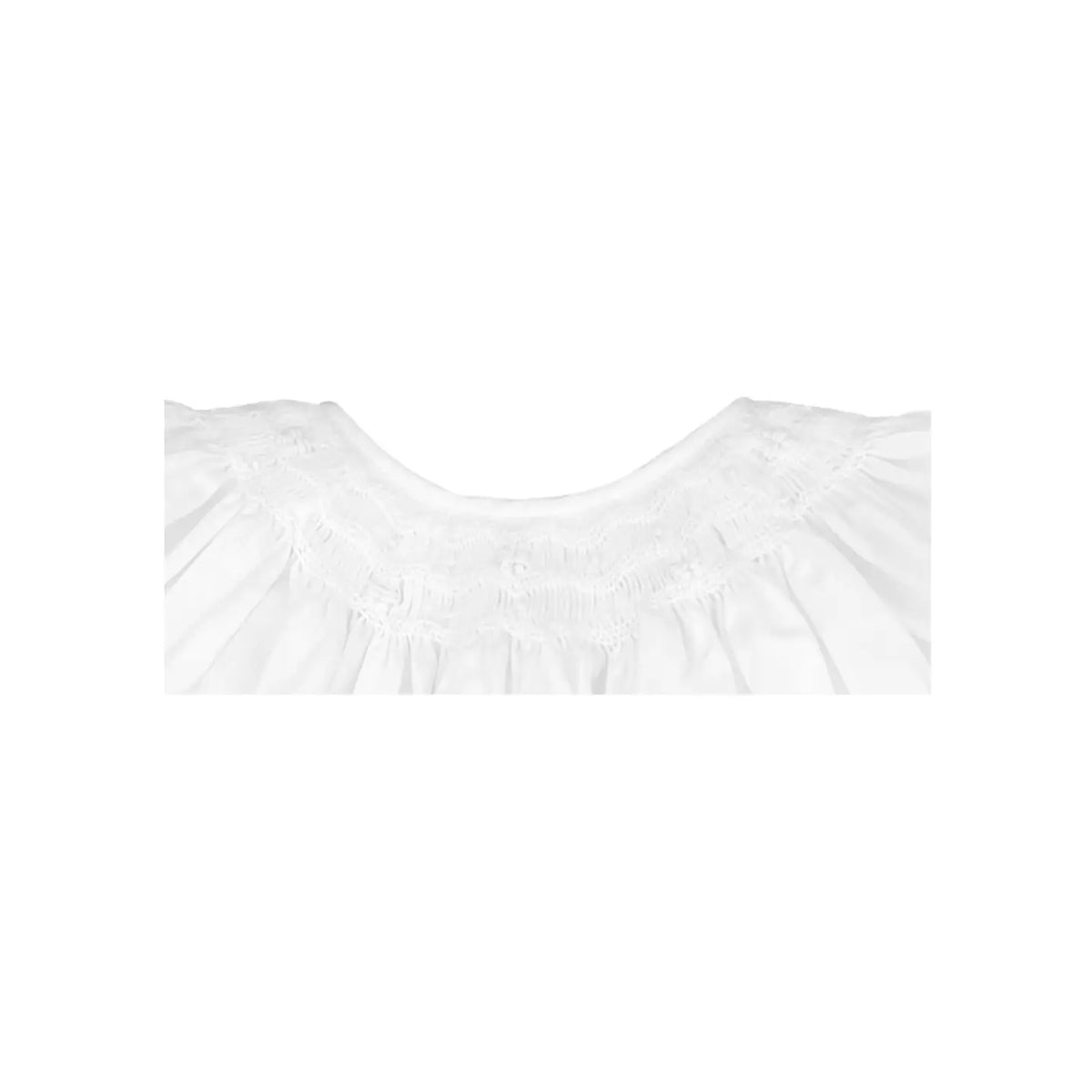White Wave Smocked Daygown