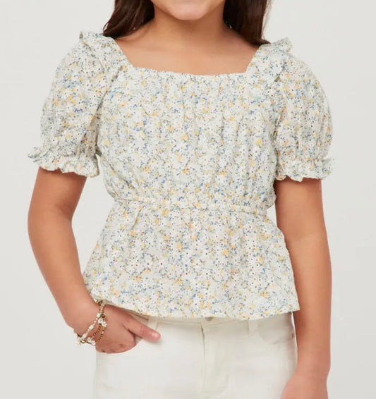 Girls: Spring Garden Top