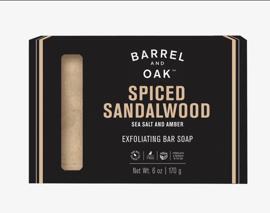 Barrel & Oak Exfoliating Bar Soap - Spiced Sandalwood
