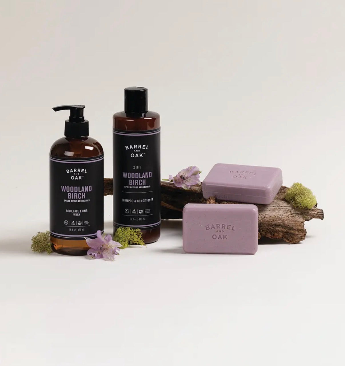 Barrel & Oak Exfoliating Bar Soap - Woodland Birch