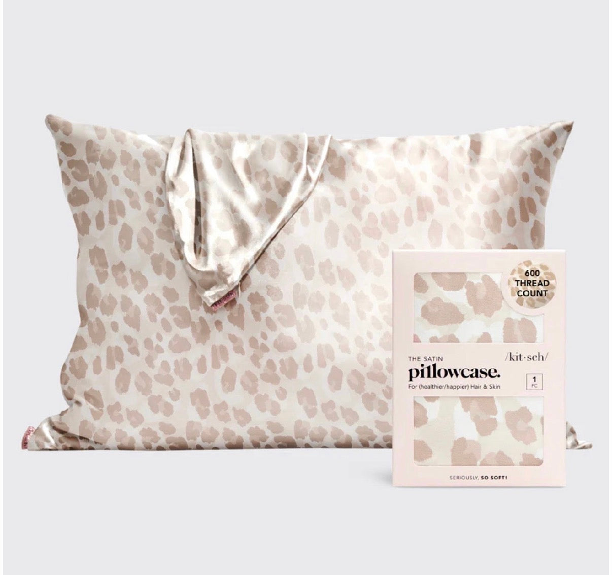 Kitsch Satin Pillow Case - Leopard