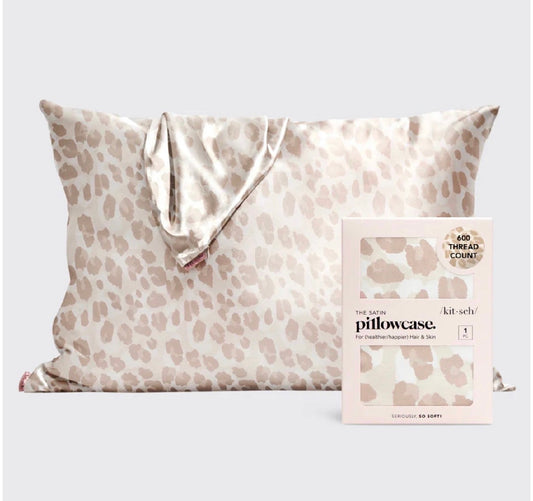 Kitsch Satin Pillow Case - Leopard