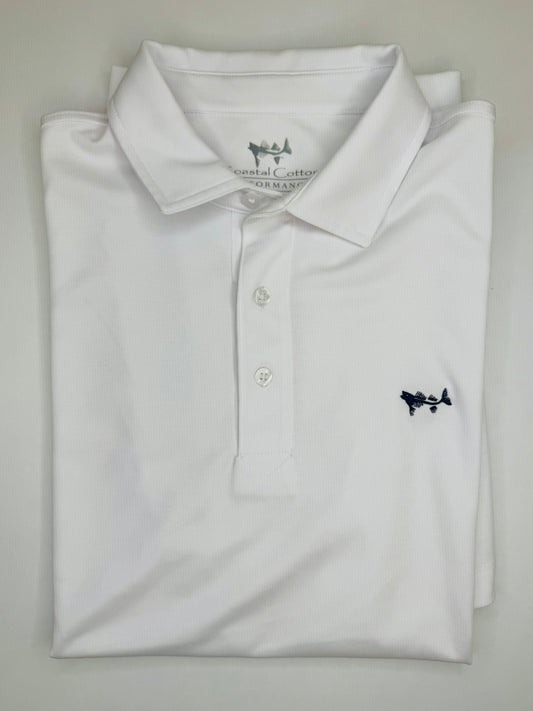 White Solid Polo