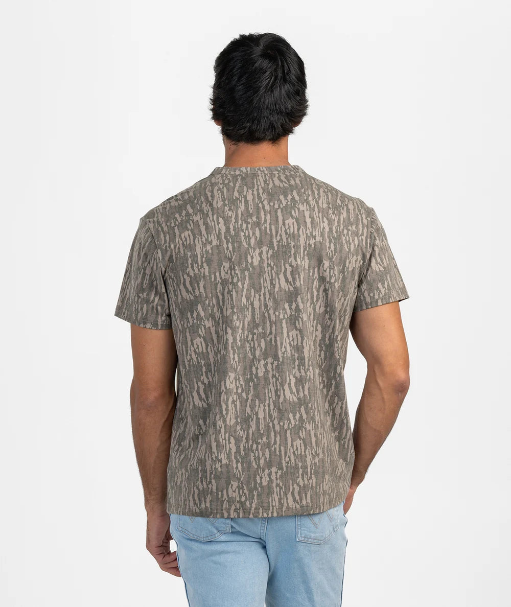 Max Comfort SS Henley - Tree Bark