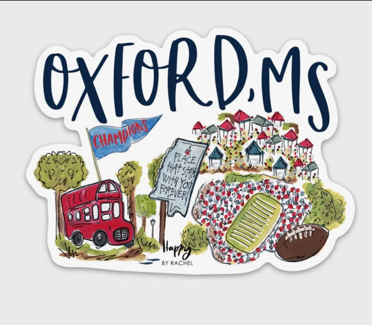 Oxford, Ms Sticker