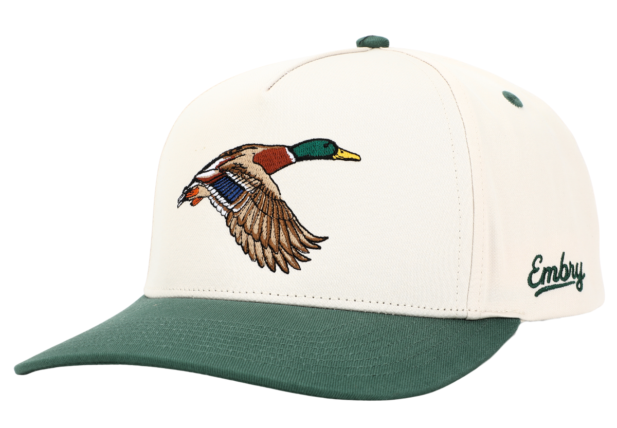 Embry Hat - Cream/Green, Mallard