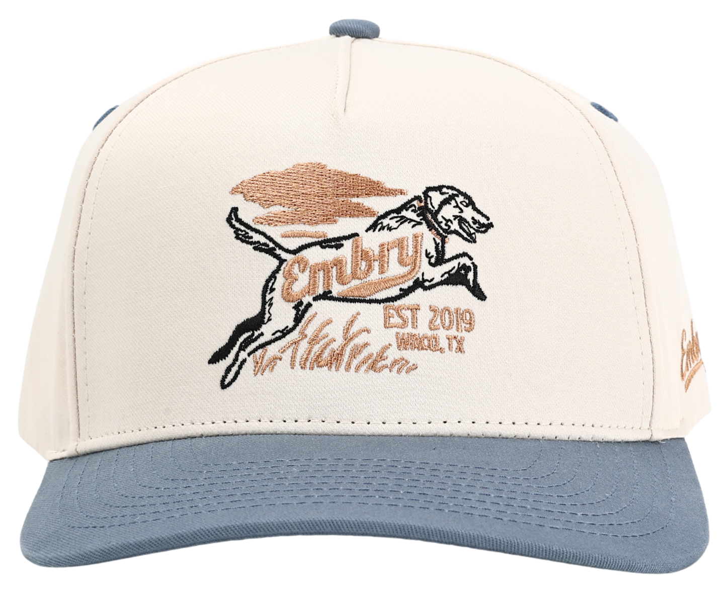 Embry Outdoors Hat - Cream/Blue Retriever