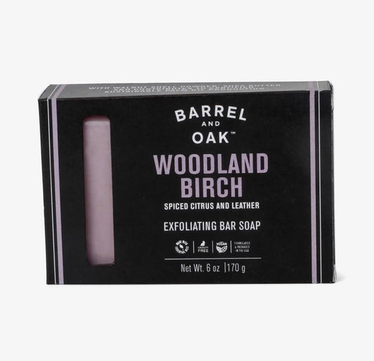 Barrel & Oak Exfoliating Bar Soap - Woodland Birch