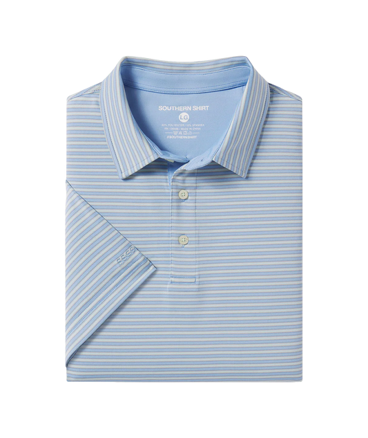 Scoreboard Stripe Polo - Tidewater