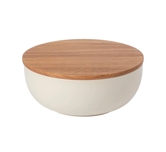 Serving Bowl with Oak Wood Lid/Cutting Board Pacifica, Casafina by COSTA NOVA  Sale price