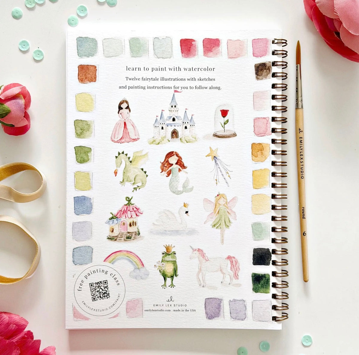 Fairytale Watercolor Workbook