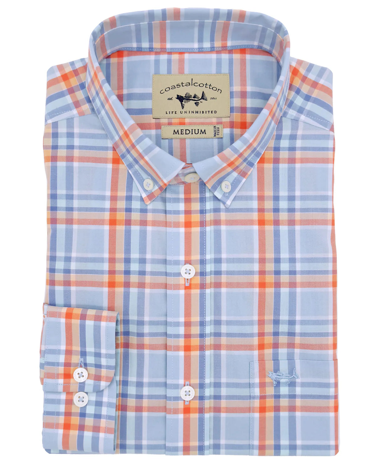 Watercolor Plaid Button Down
