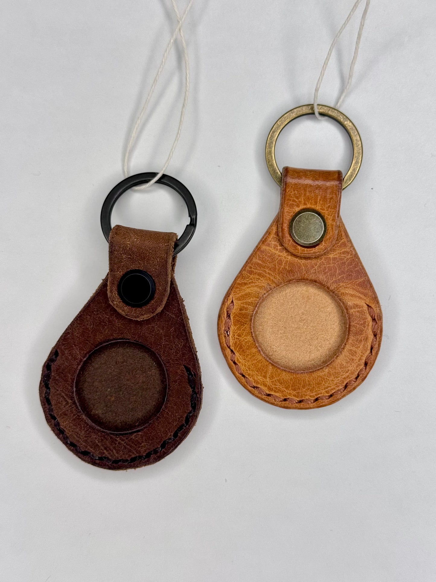 Italian Leather Keychain - AirTag