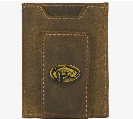 Zep-Pro Leather Magnetic Front Pocket Wallet - Bass