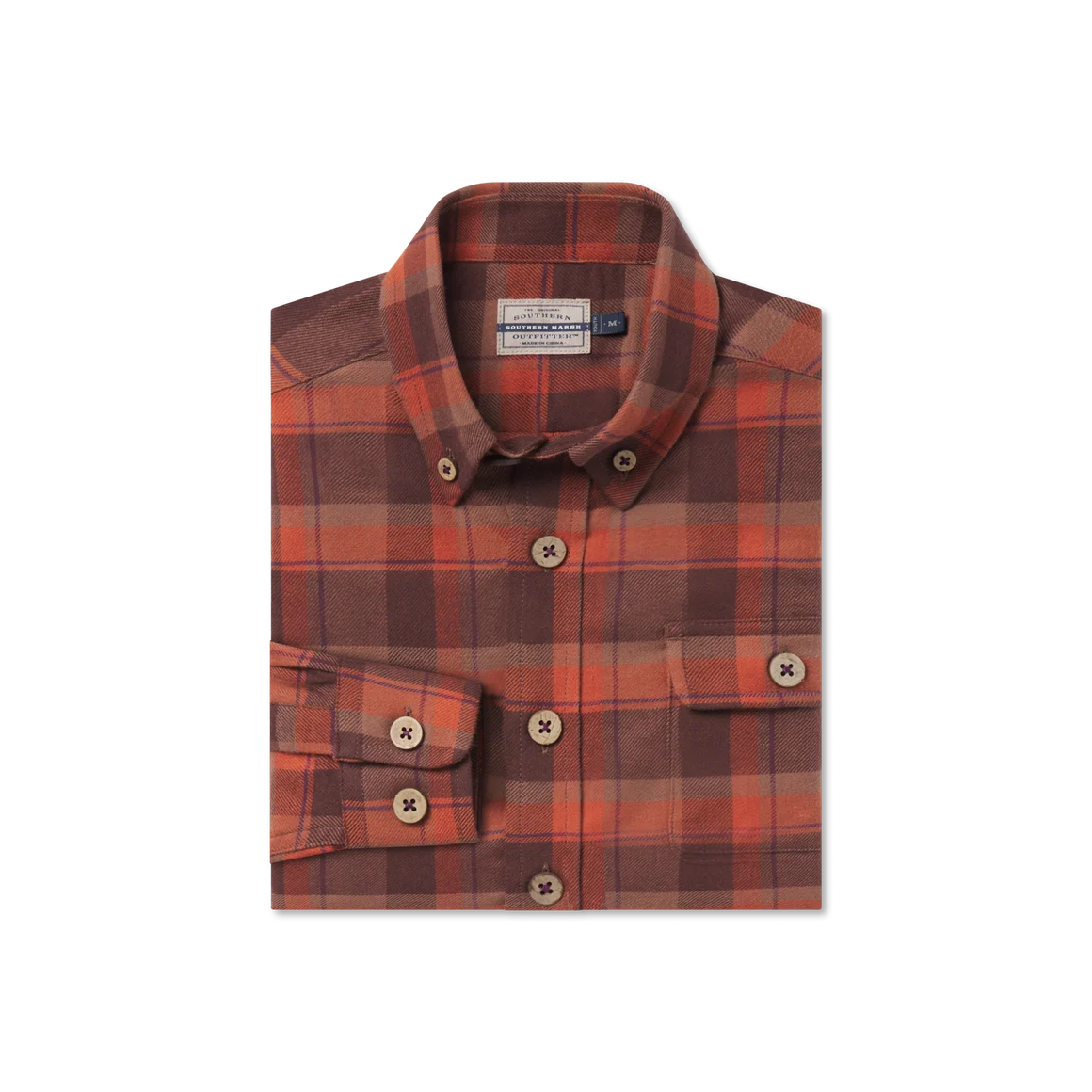 Youth Twill Flannel - Taupe & Brown