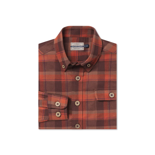 Youth Twill Flannel - Taupe & Brown