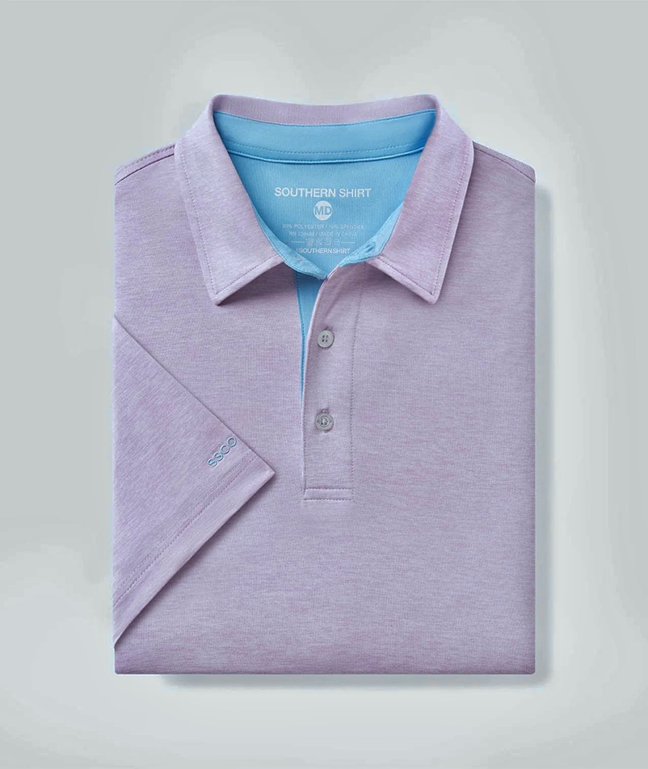 Grayton Heather Polo - Purple