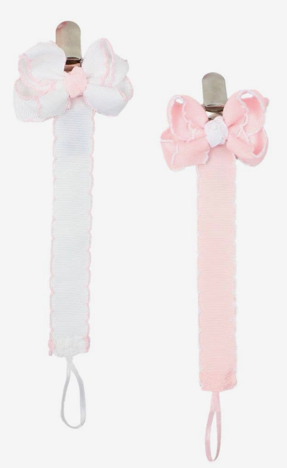 Crochet Bow Pacifier Clip
