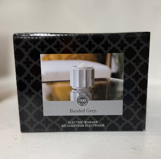 Wax Warmer-Grey Banded