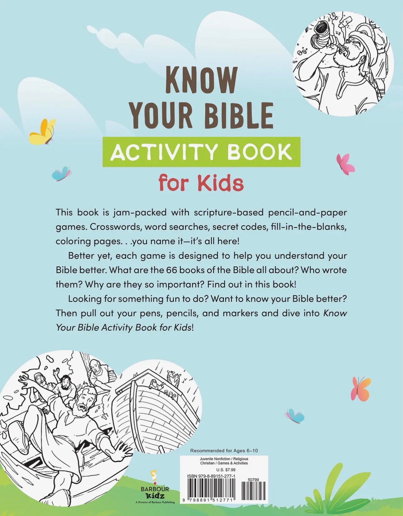 Know Your Bible Activity Book For Kids
