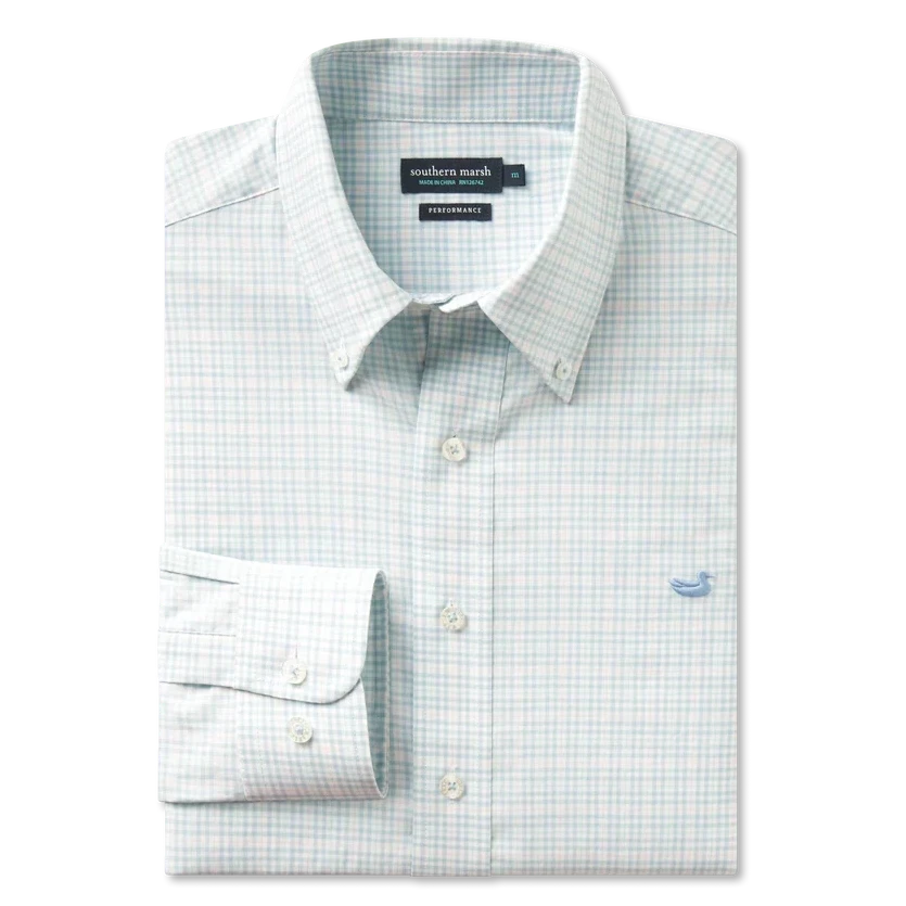 Dyer Dress Shirt - Light Blue & Mint