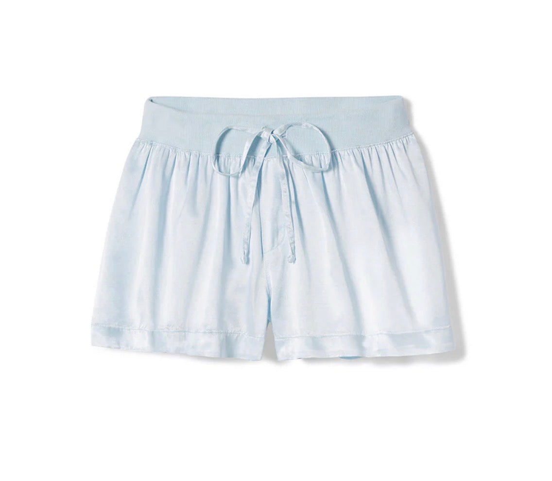 Mikel Satin Short - Pale Blue