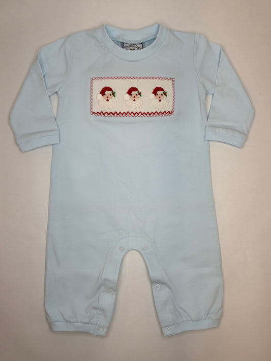 Santa Smocked Romper
