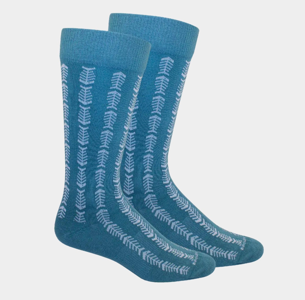 Herring Bones Socks - Teal