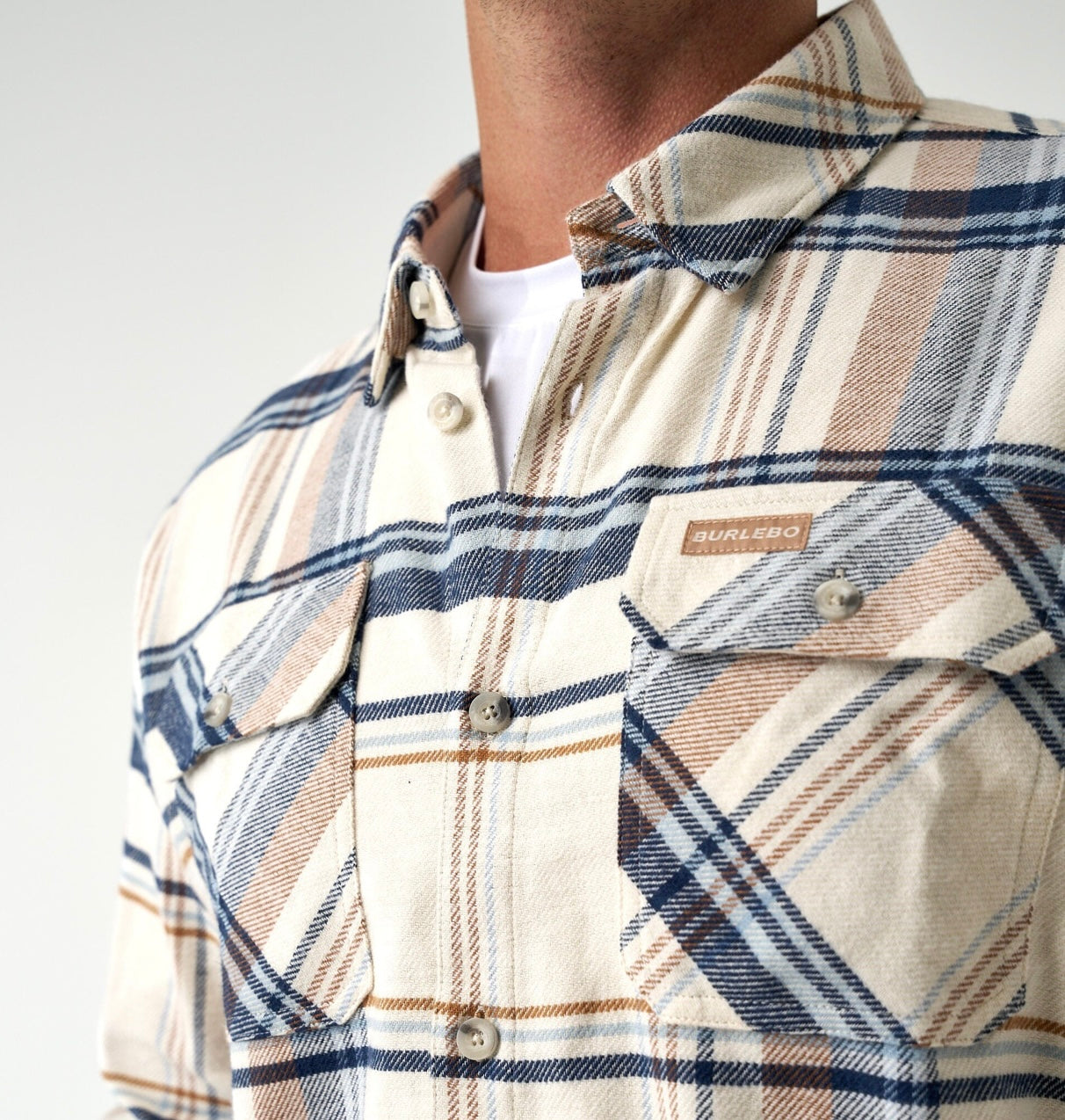 Burlebo Flannel Shirt - Cream
