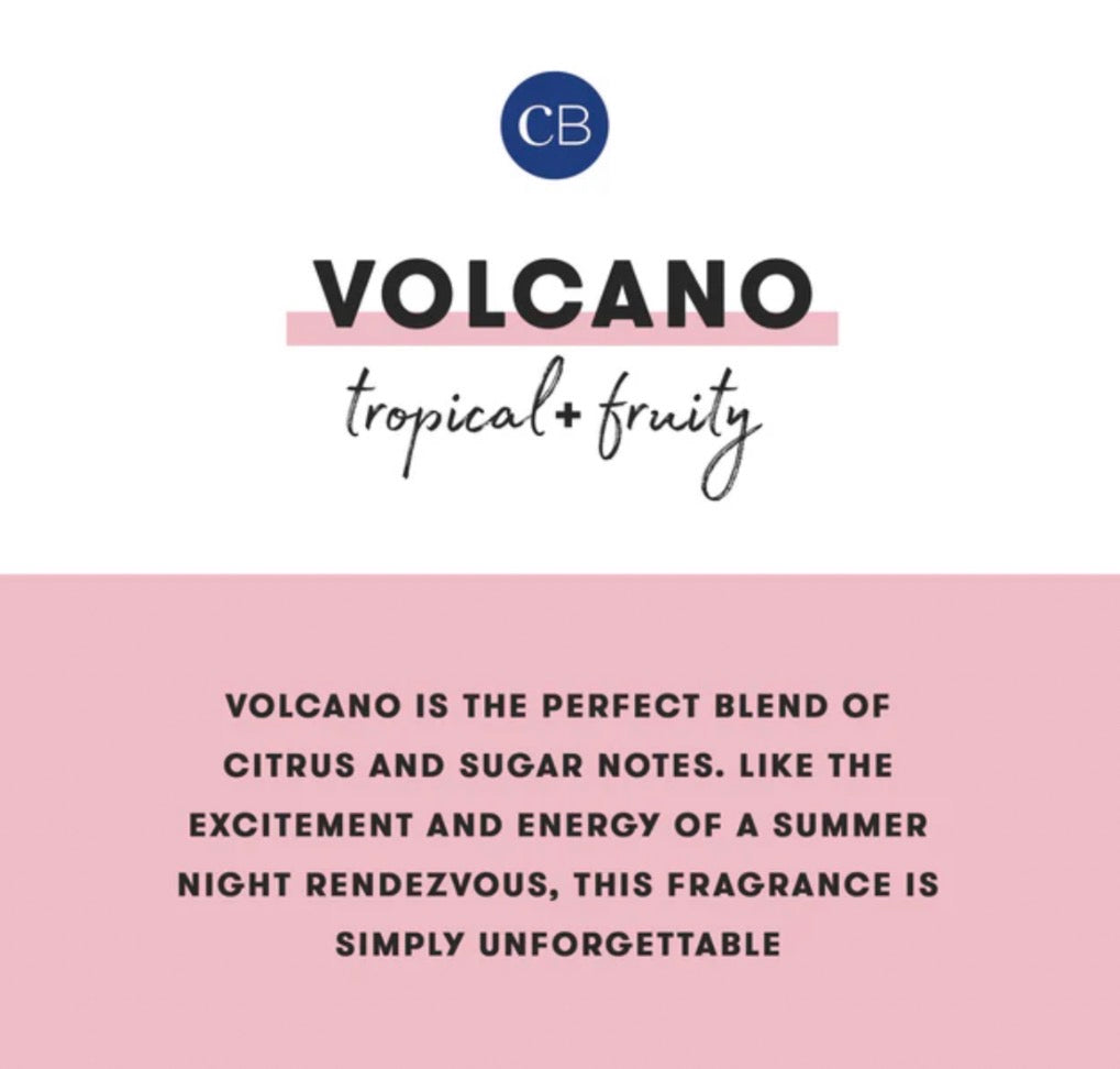 Volcano Rainbow Watercolor Candle