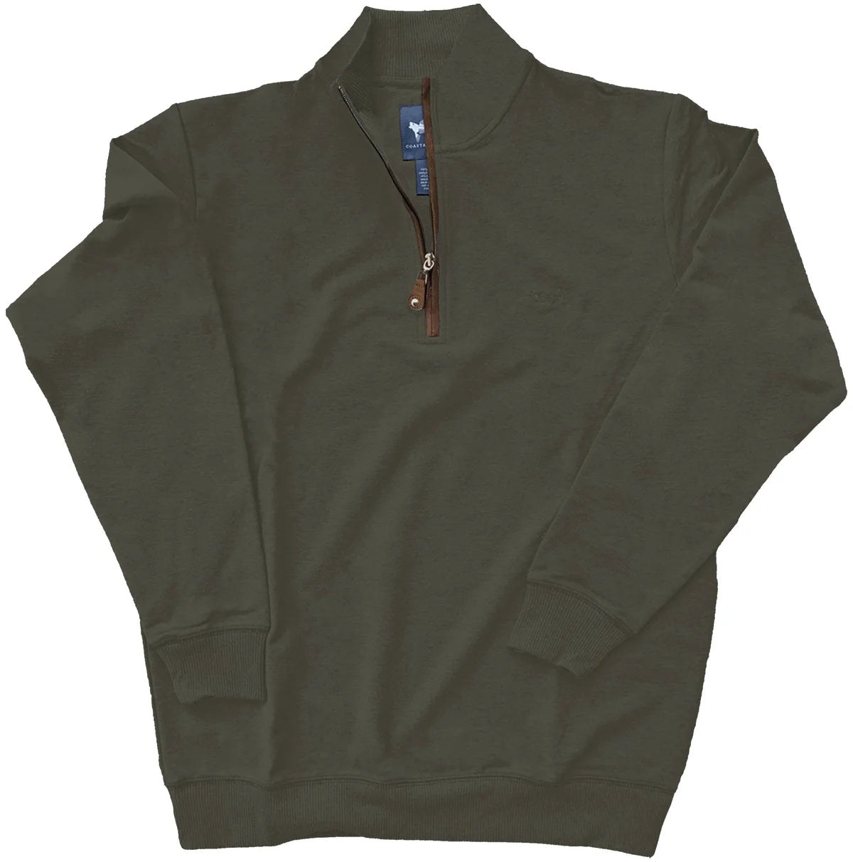 French Terry Quarter Zip - Forest Green