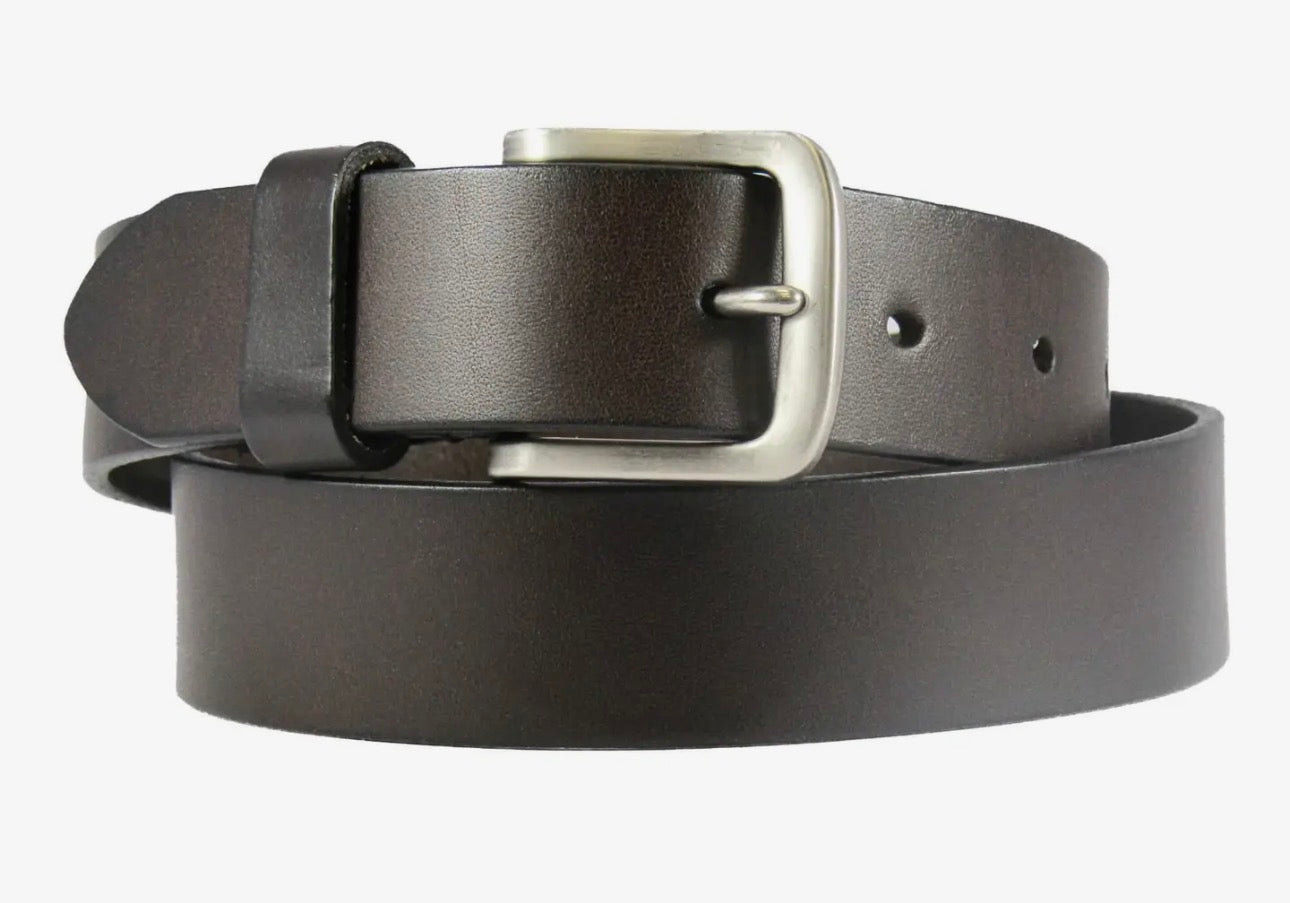 Men’s Leather Belt - Dark Brown