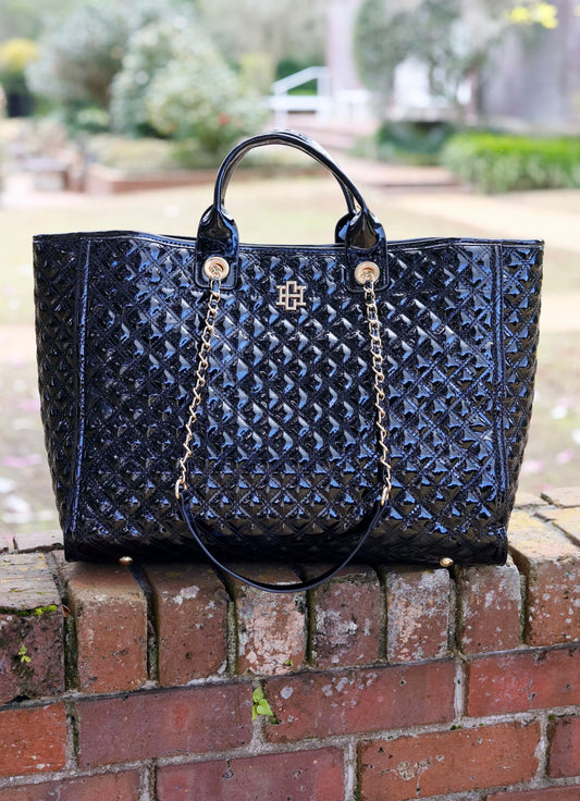 Melissa Tote - Black Patent