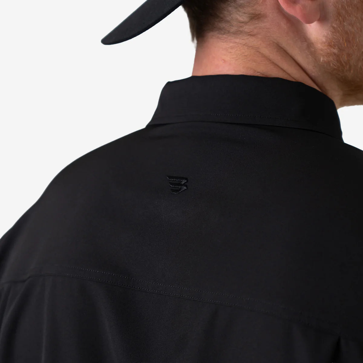 Short Sleeve Button Up - Black