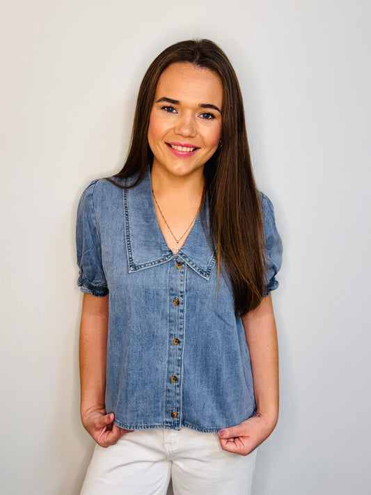 Denim Dazed Top