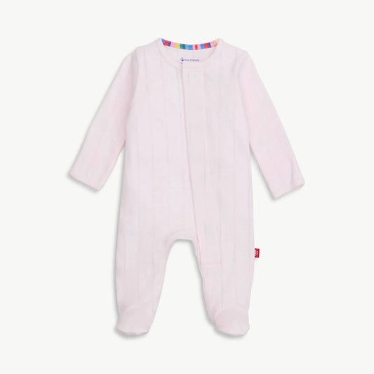 Pink Love Lines Footie