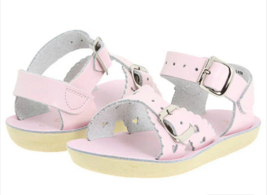 Shiny Pink Sweetheart Sandal
