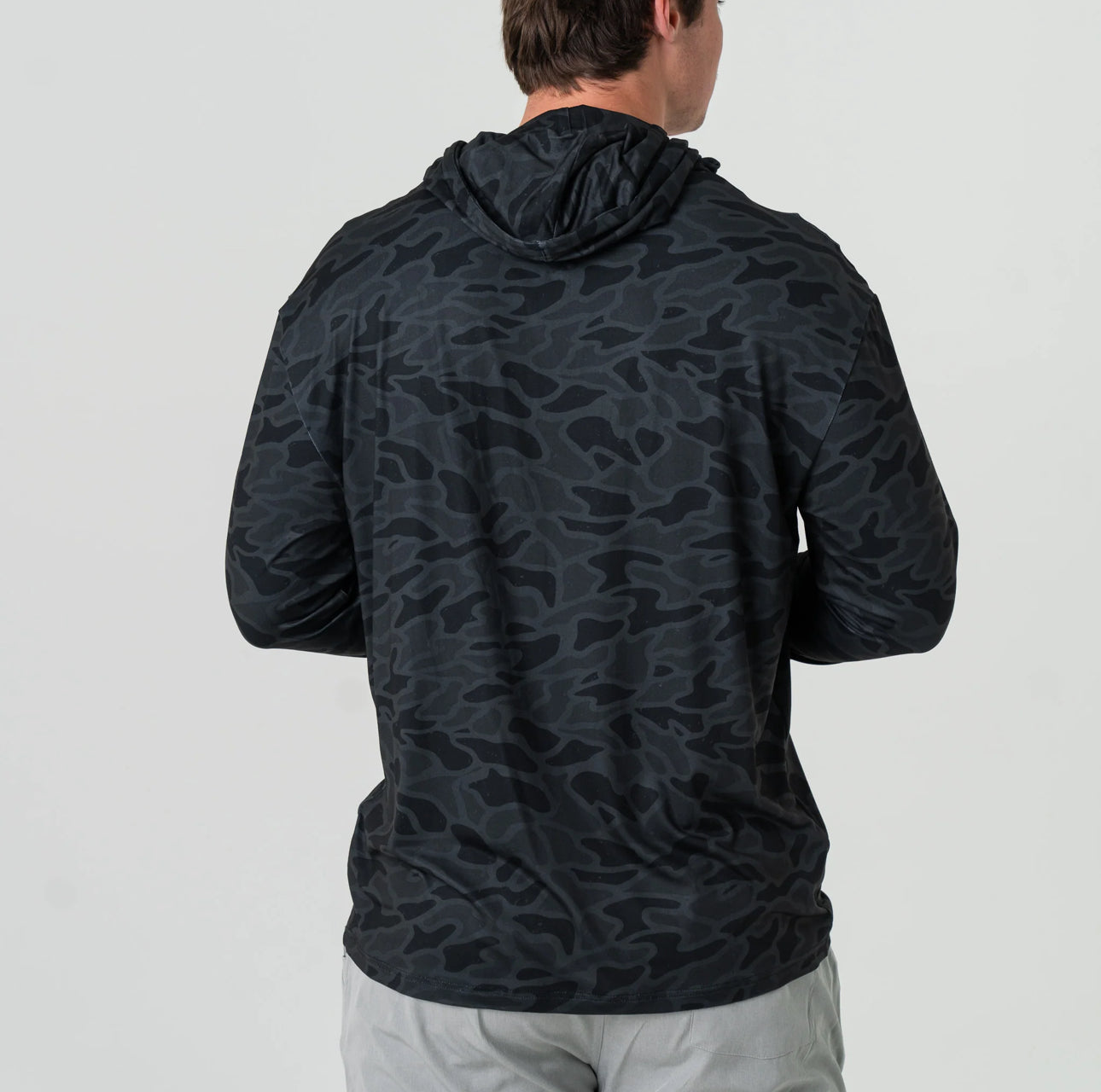 Burlebo Performance Hoodie - Black Camo