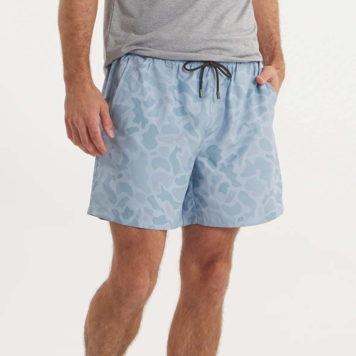 La Costa Swim Trunk - Washed Slate Camo