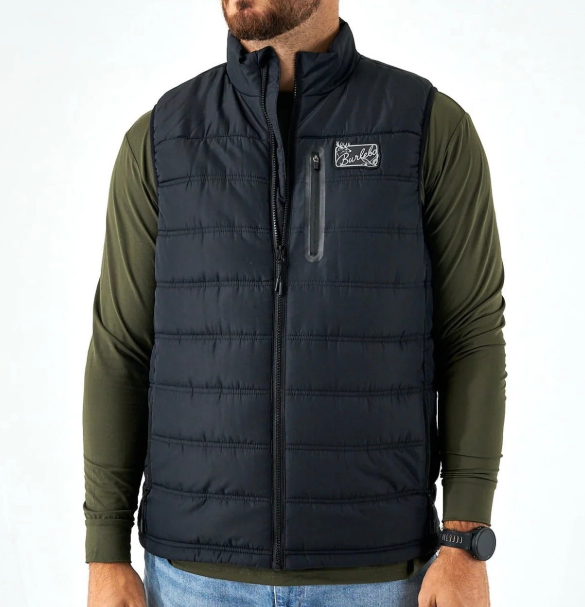 Burlebo Puffer Vest - Black