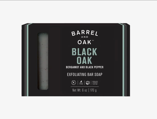 Barrel & Oak Exfoliating Bar Soap - Black Oak
