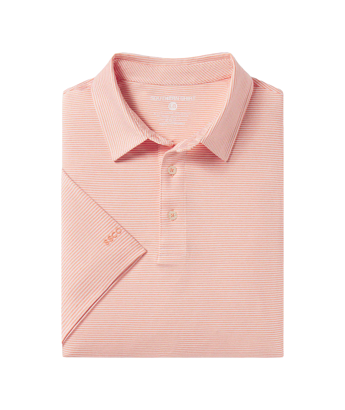 Madison Stripe Polo - Flamingo