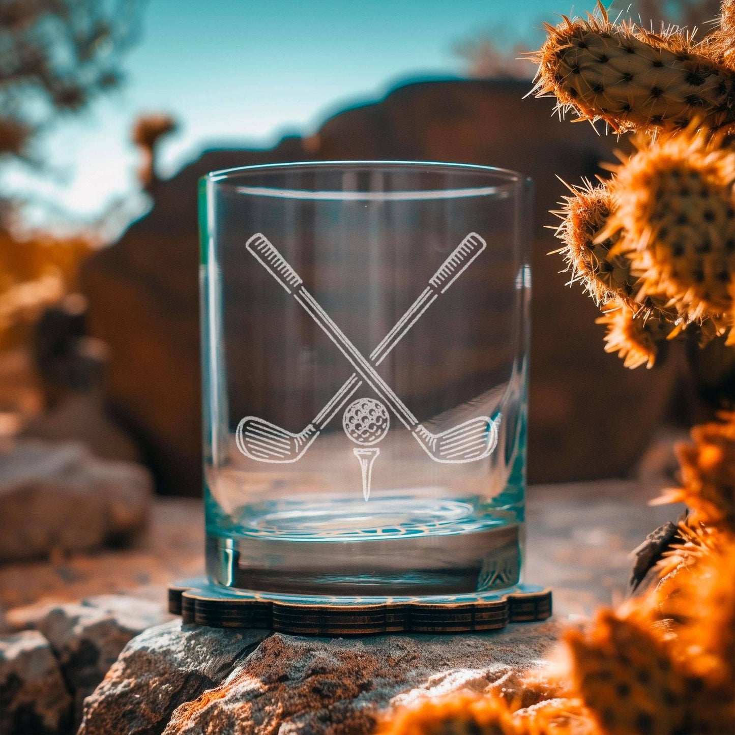 Engraved Glass - Golf