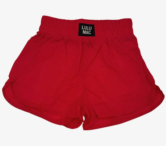 Red Lulu Mac Youth Shorts
