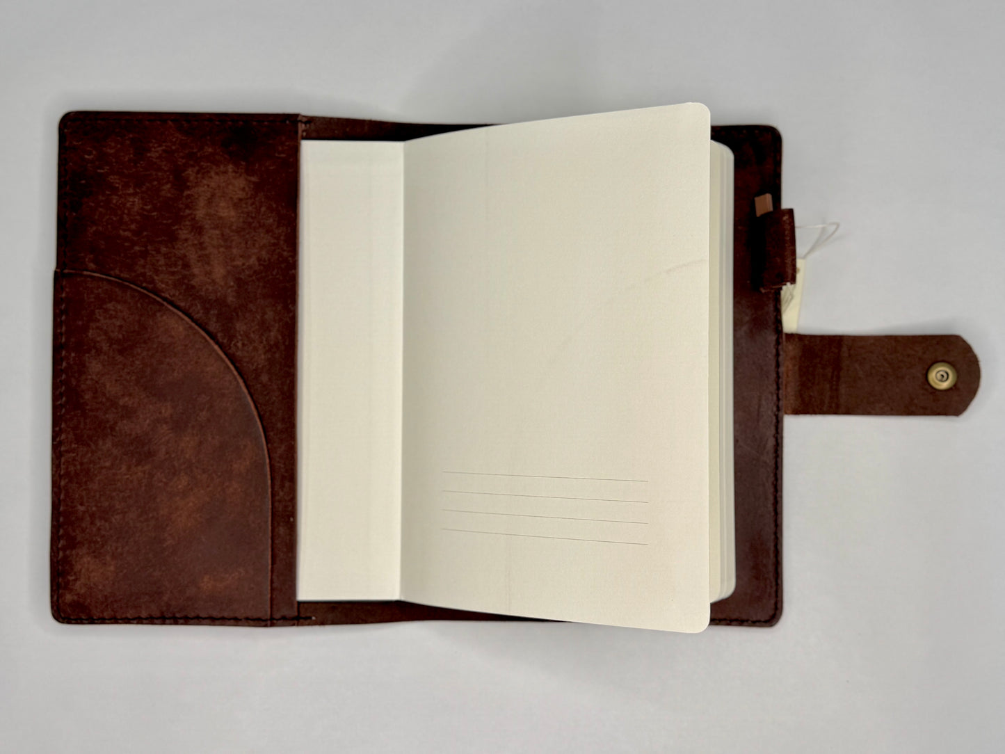 Italian Leather Notebook - Pueblo, Tobacco