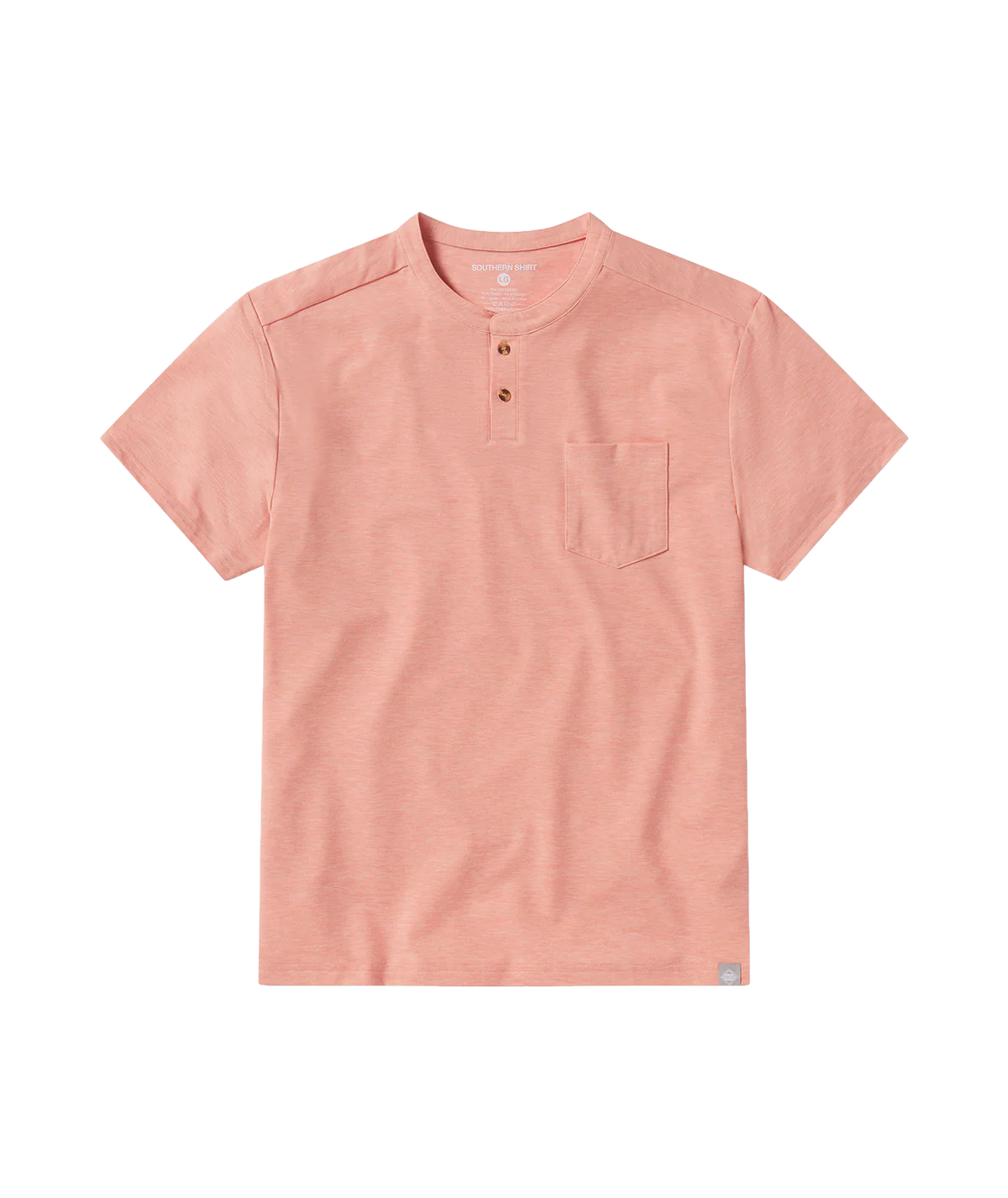 Max Comfort SS Henley - Coral Sky