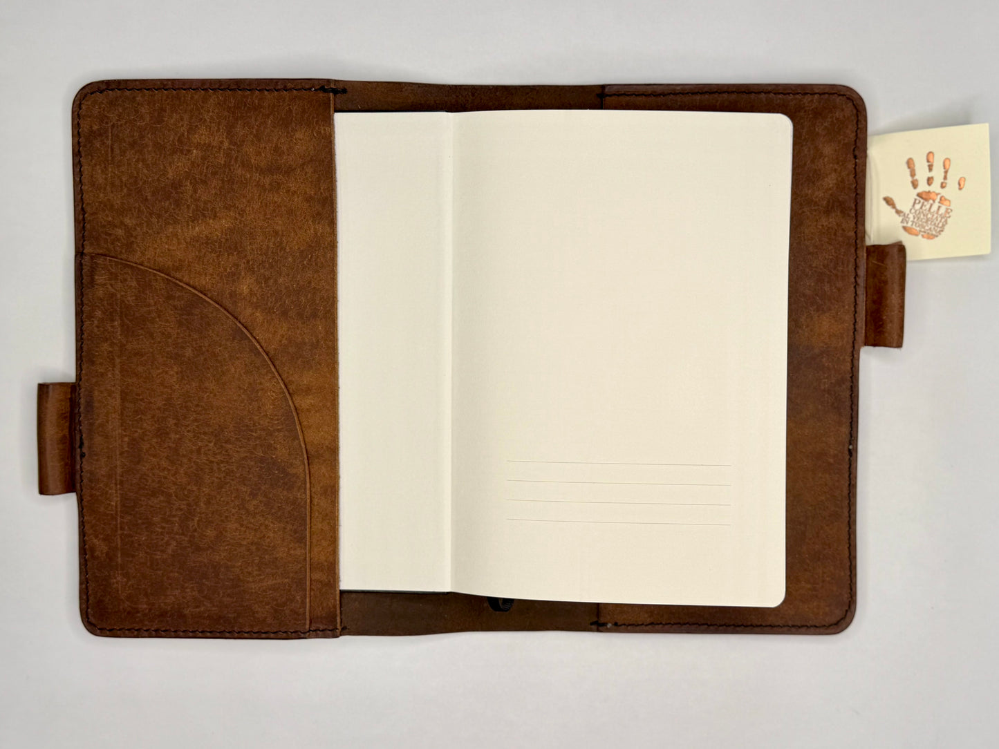 Italian Leather Notebook - Pueblo, Dark Brown