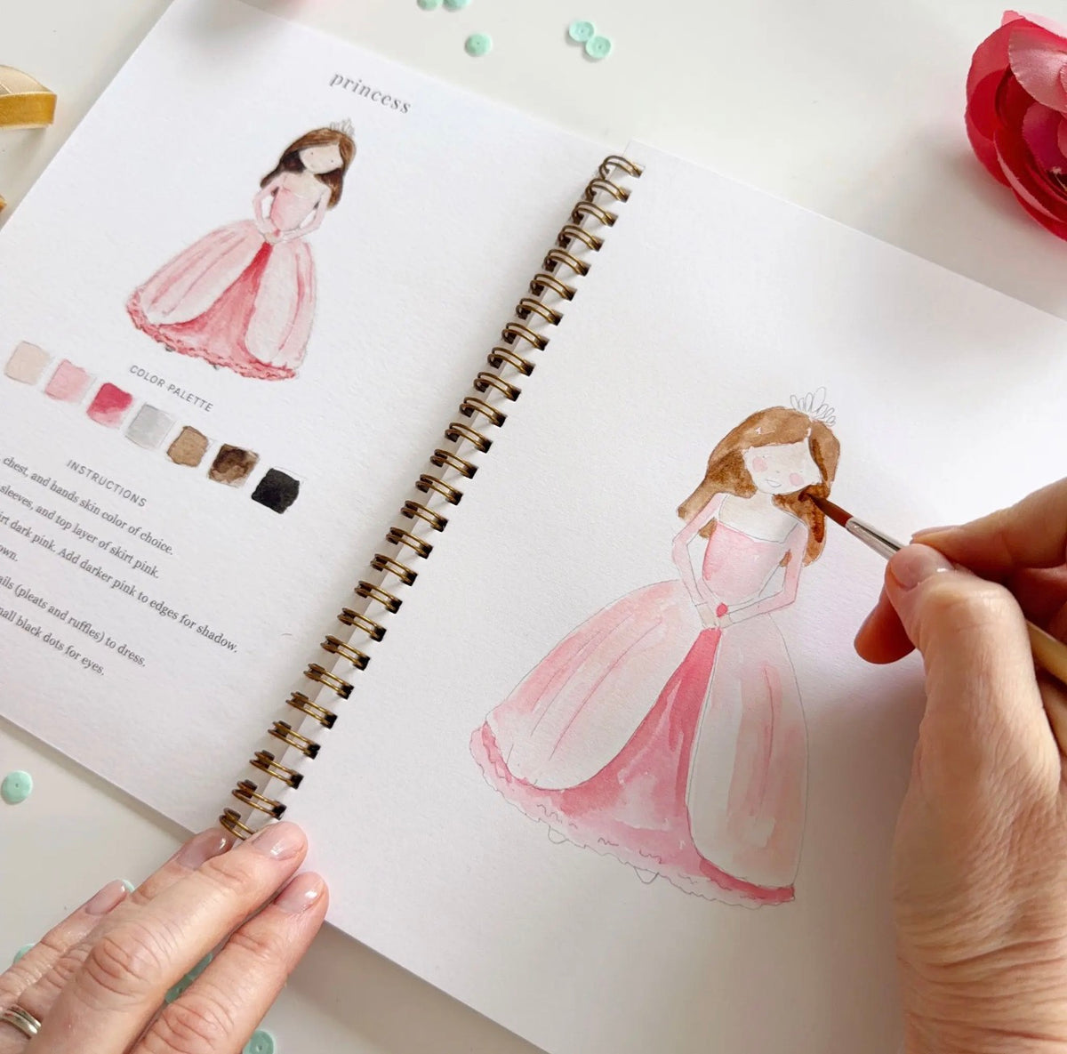 Fairytale Watercolor Workbook