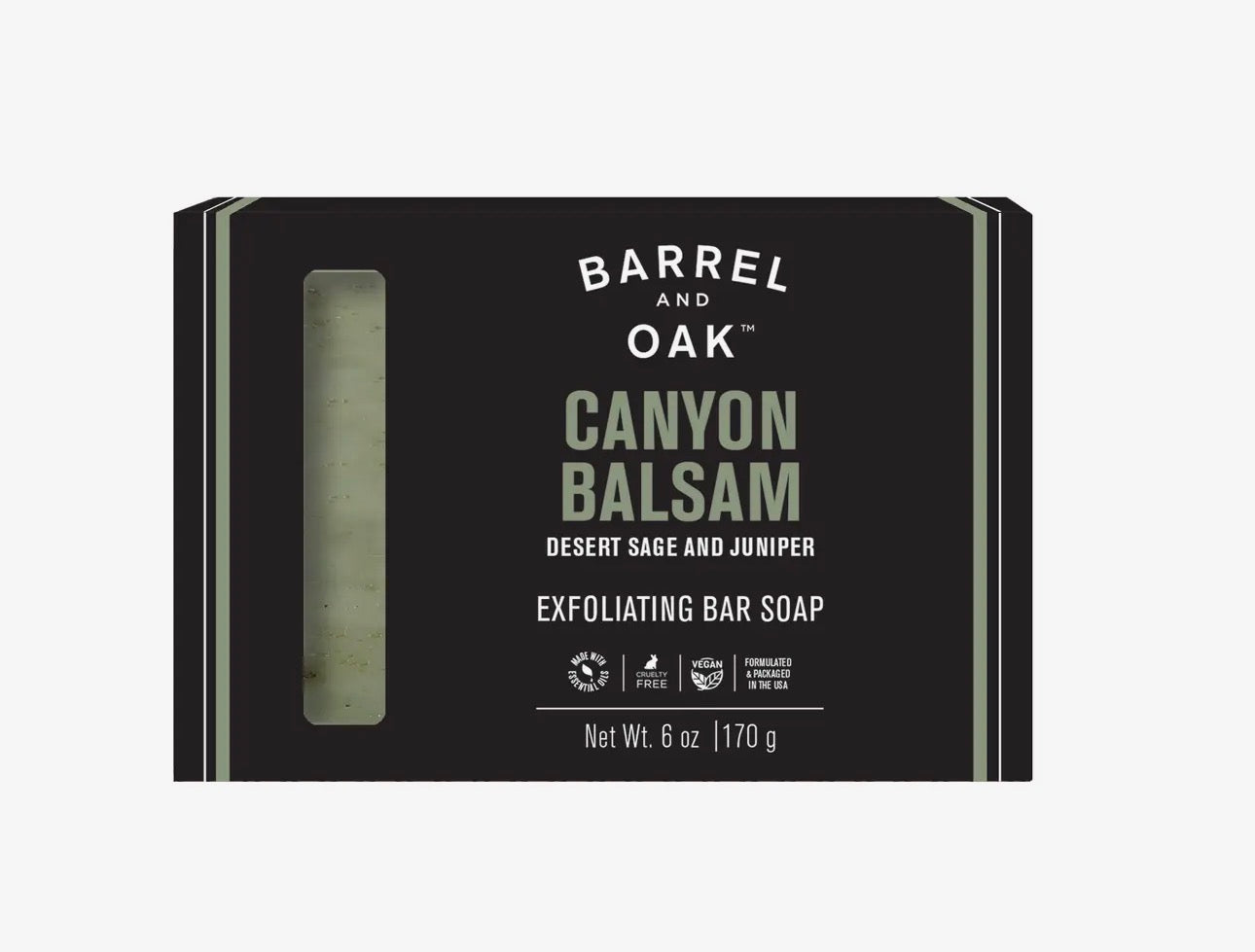 Barrel & Oak Exfoliating Bar Soap - Canyon Balsam