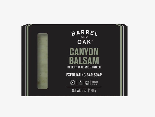 Barrel & Oak Exfoliating Bar Soap - Canyon Balsam